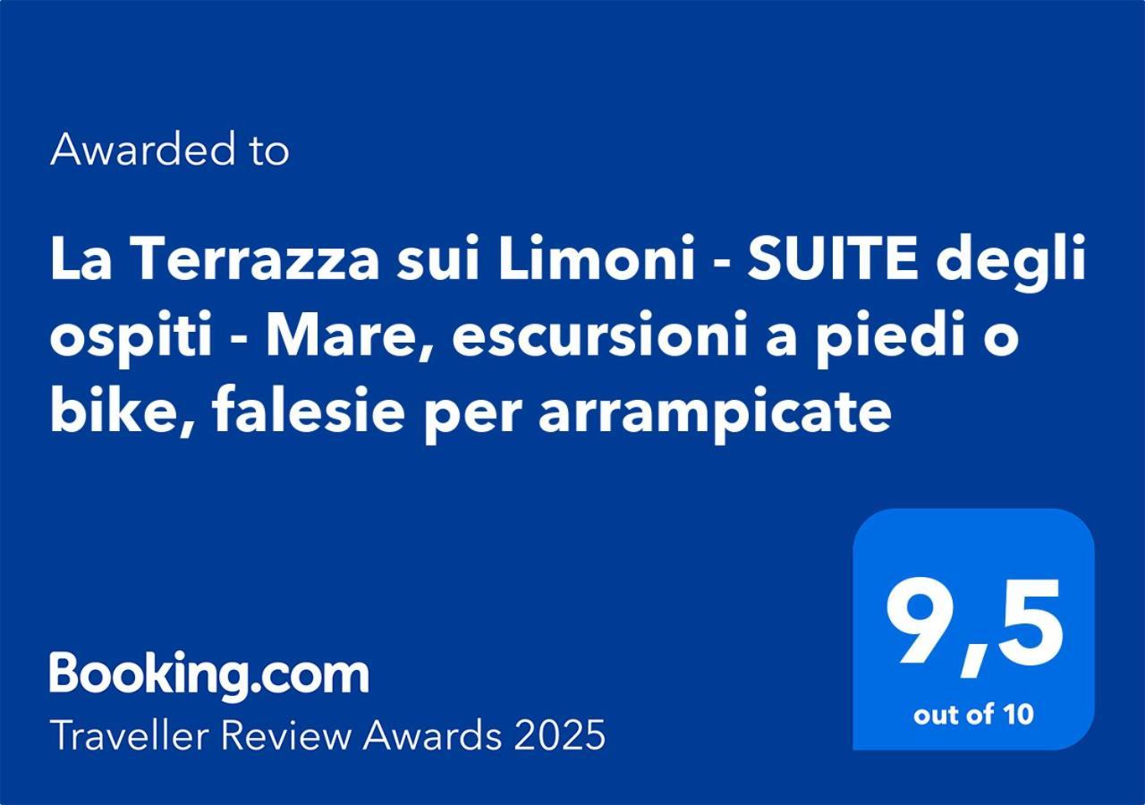 La Terrazza Sui Limoni - Suite Degli Ospiti - Mare, Escursioni A Piedi O Bike, Falesie Per Arrampicate Cisano sul Neva Exterior foto